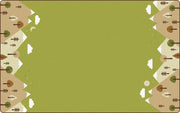 KIDSoft Tranquil Mountains Rug  - 4ft x 6ft - Rectangle - Green