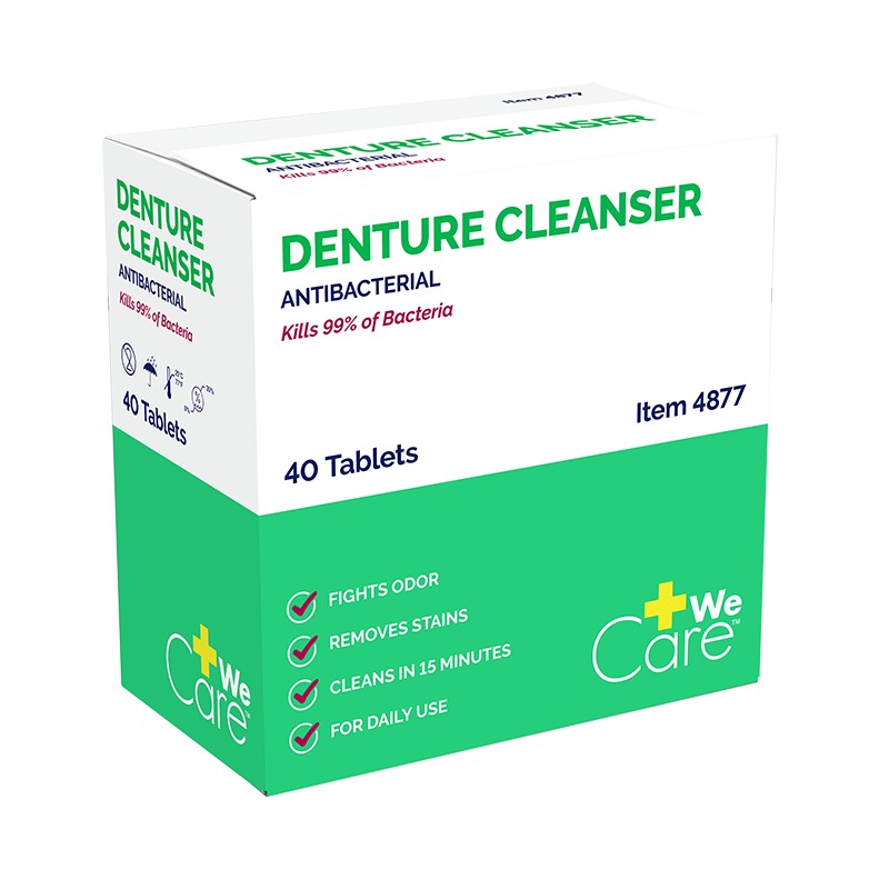 Denture Cleanser, 1 Tablet per Packet - 40 pcs per Box/24 Boxes per Case