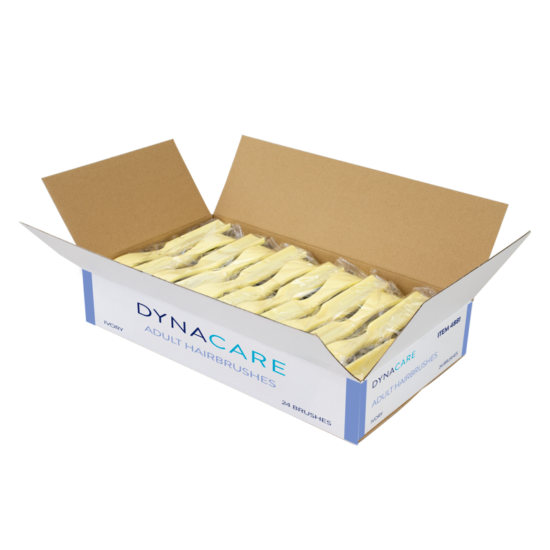 Adult Hairbrushes, Ivory  - 24 pcs per Box/12 Boxes per Case