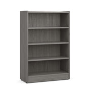 OfficeSource Laminate Bookcase - 4 Shelves - Coastal Gray