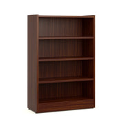 OfficeSource Laminate Bookcase - 4 Shelves - Mahogany