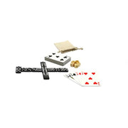 WE Games Dominoes and More Travel Game Pack with Dice and Deck of Cards