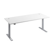 Bush Business Furniture Move 60 Series 72W x 30D Electric Height Adjustable Standing Desk in White with Metallic Gray Base - 71.02" Width x 29.37" Depth x 47.69" Height