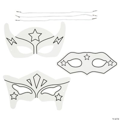 Cyo Superhero Mask Ck - 12 Pieces