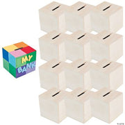 Diy Wood Block Bank - 12 Pieces