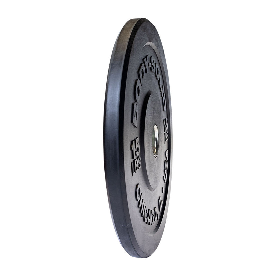 Black 15Lb Chicago Extreme Bumper, 17.72", Full Commercial, 1 Year Warranty
