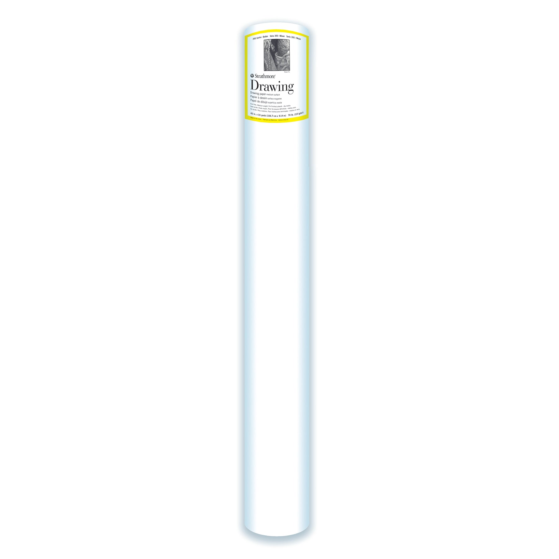 300 Series Drawing Paper Roll, 42" x 10 yards