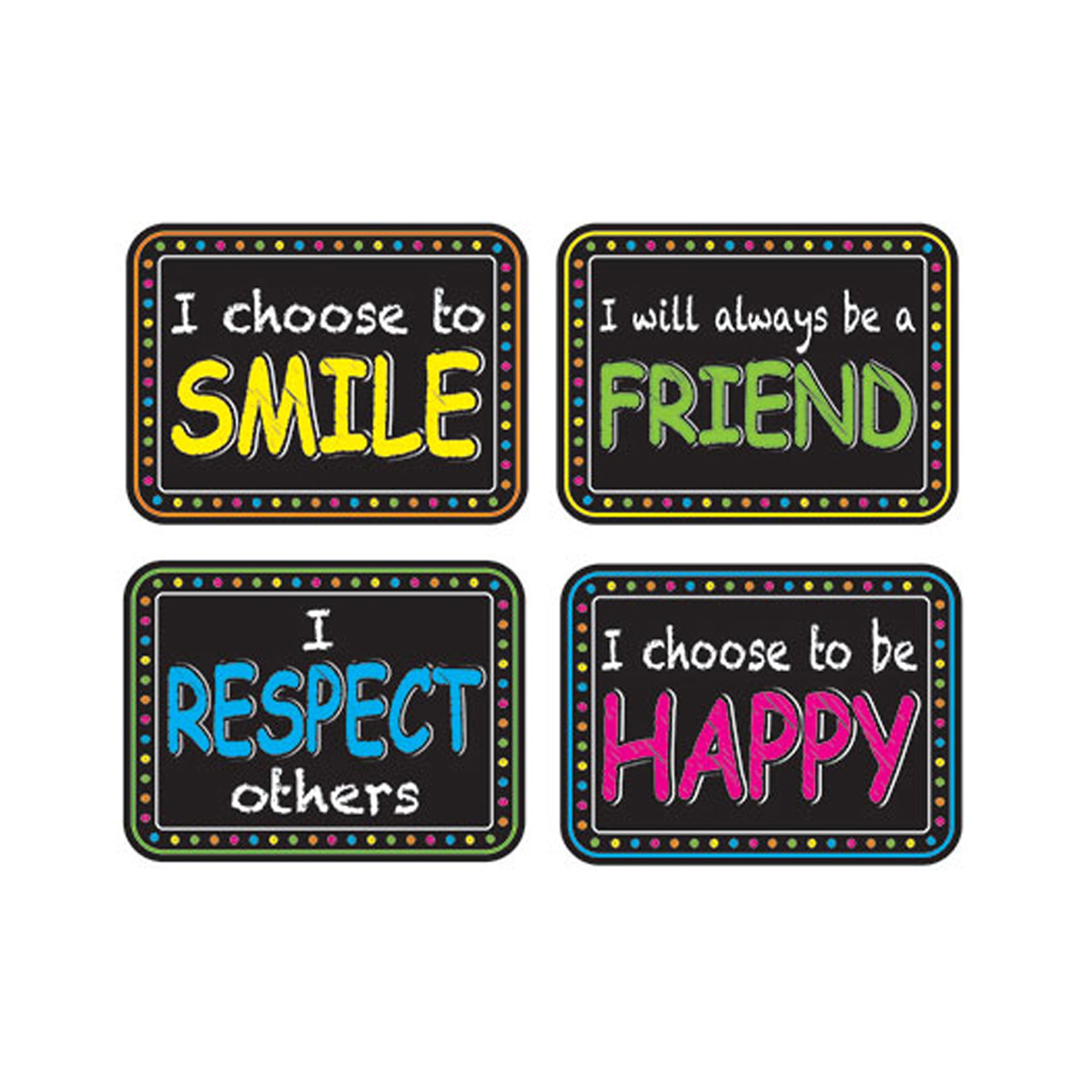 Non-Magnetic Mini Whiteboard Erasers, Character Building, Pack of 10