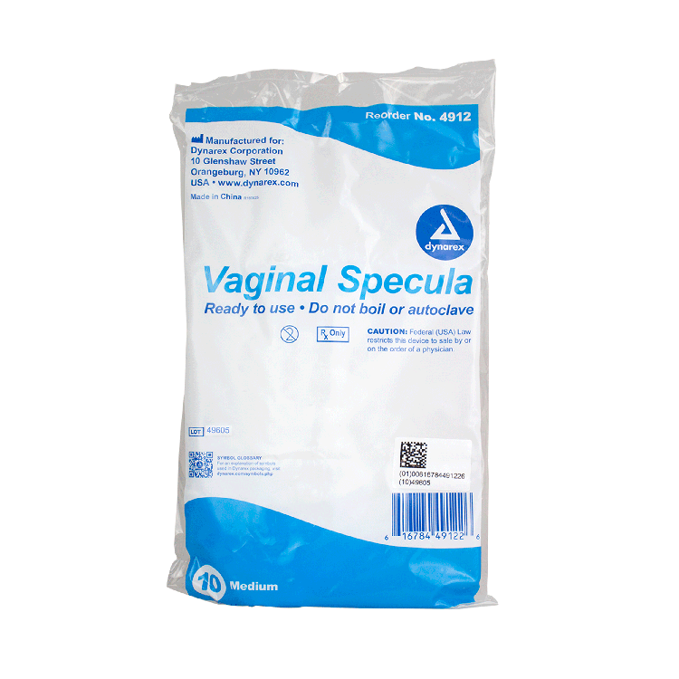 Vaginal Speculum Disposable, Medium, 10/10/cs - 10 pcs per Box/10 Boxes per Case