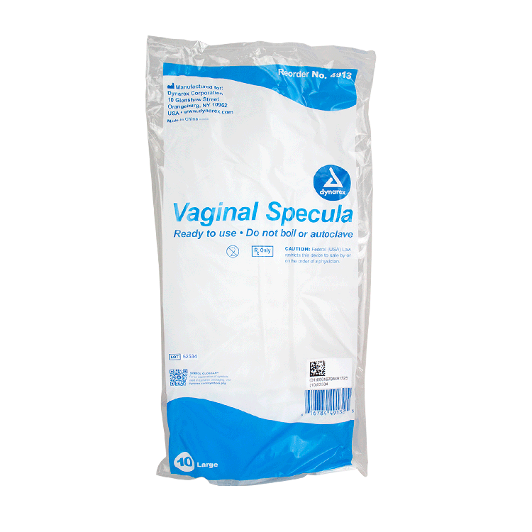 Vaginal Speculum Disposable, Large, 10/10/cs - 10 pcs per Box/10 Boxes per Case