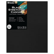 BAZIC BLACK STRETCHED CANVAS 8X10
