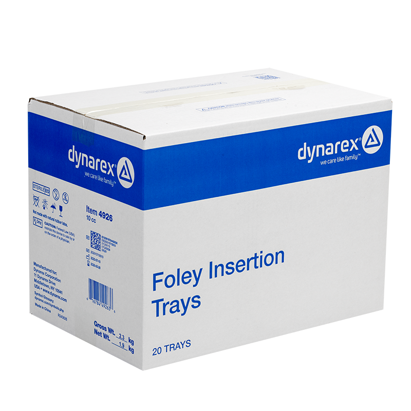 Foley Insertion Tray w/ Prefilled Syringe - Sterile - 20 pcs per Case