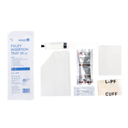 Foley Insertion Tray w/ Prefilled Syringe - Sterile, 30 cc - 20 pcs per Case