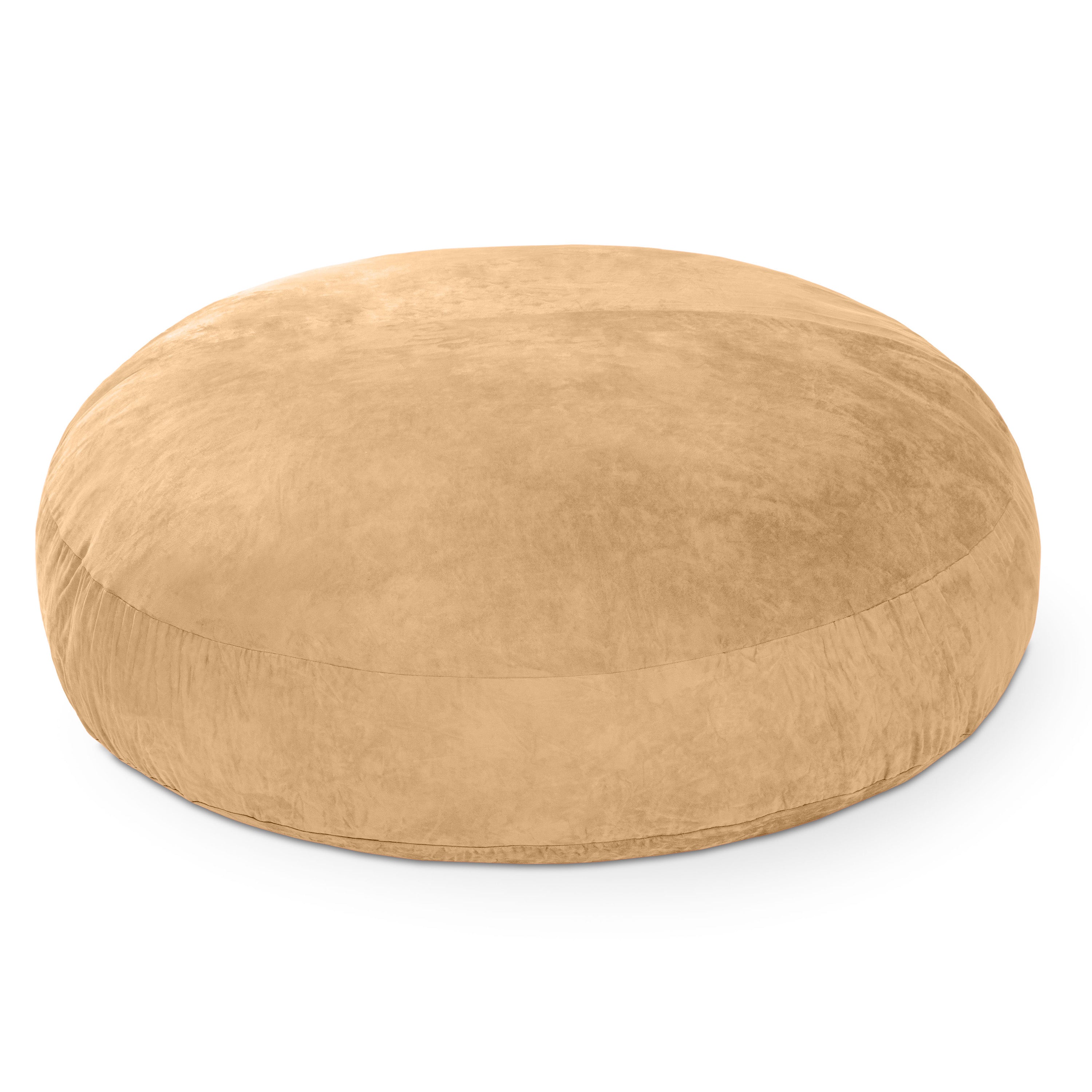 Jaxx 6 Foot Cocoon - 2-in-1 Convertible Bean Bag Bed & Large Bean Bag Chair for Adults, Camel