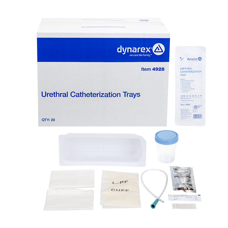 Urethral Intermittent Catheter Latex Free Tray - Sterile - 20 pcs per Case