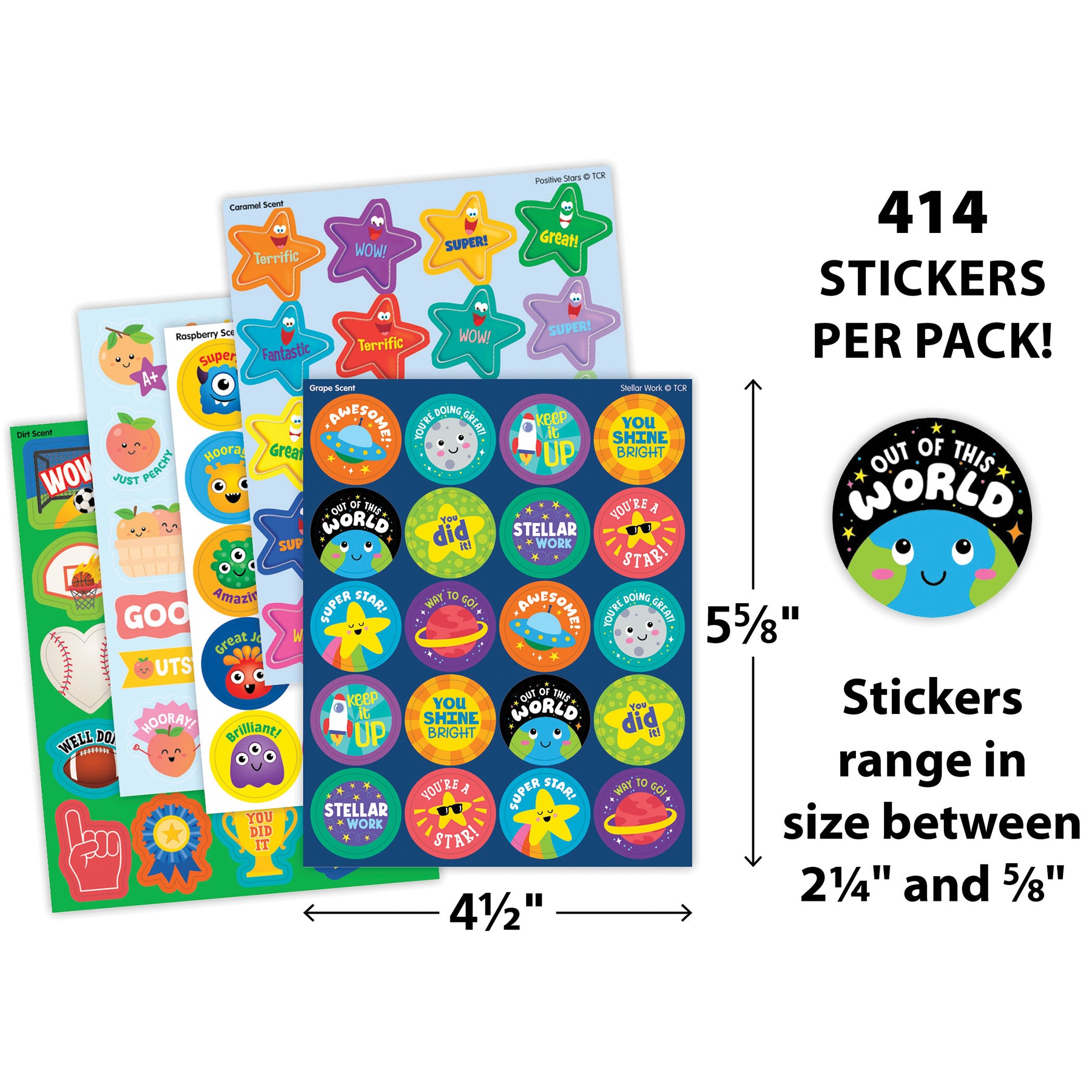 Great Job Smelly Stickers Variety Pack