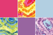 New Image Group VP-2233 Printed Felt Variety Pack Tie-Dye Assortment, 9 by 12-Inch, 6-Pack