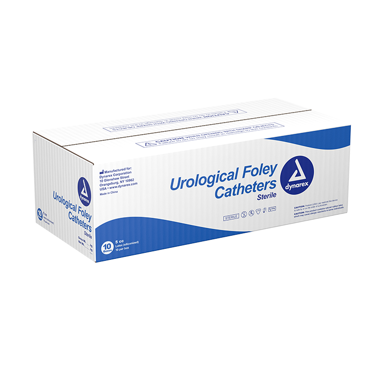 Foley Catheters, 12 Fr, 5 cc - 10 pcs per Case