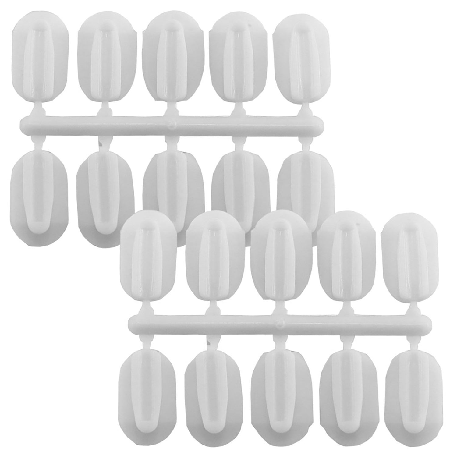StikkiCLIPS™ Adhesive Clips, White, Pack of 20