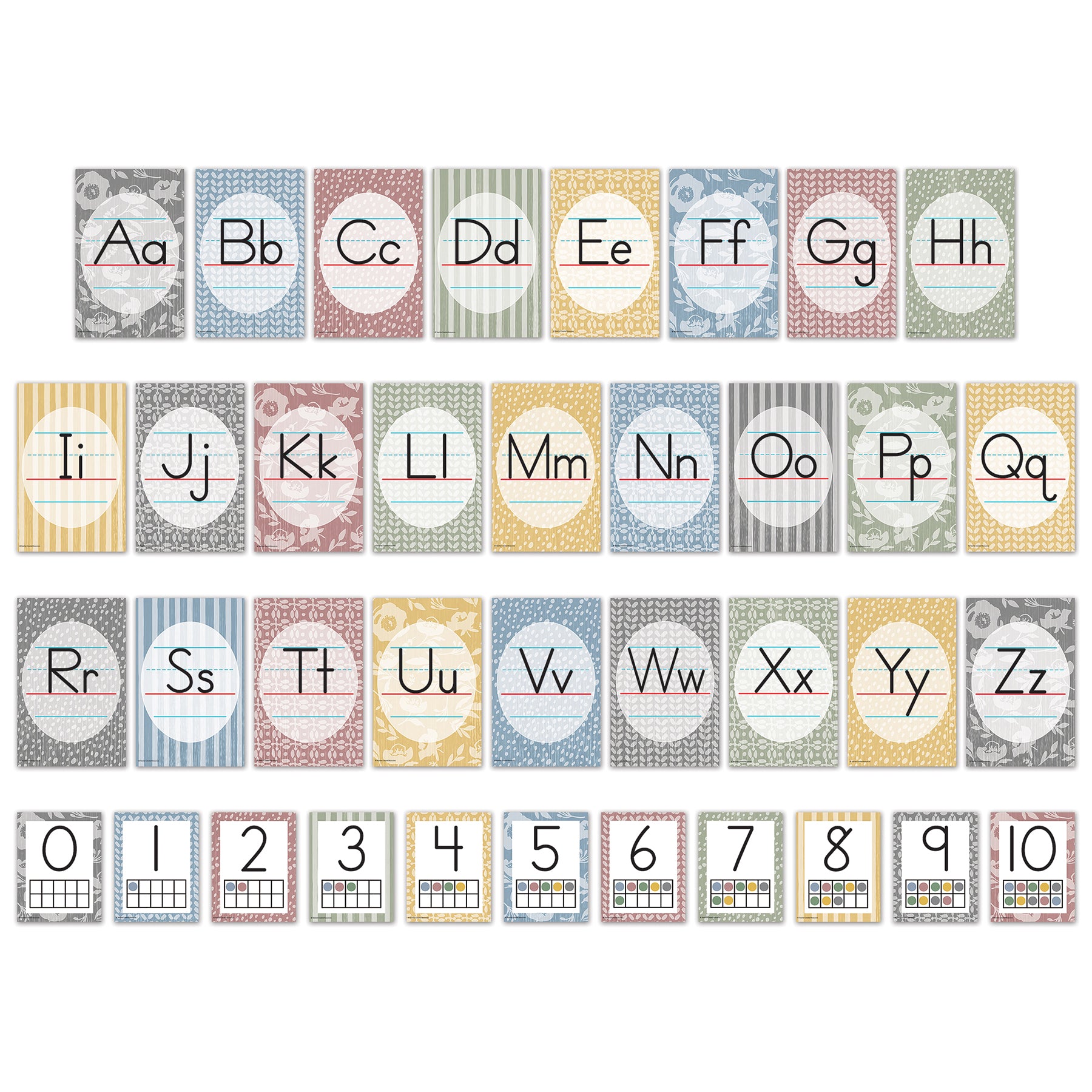 Classroom Cottage Alphabet Bulletin Board Set, 37 Pieces