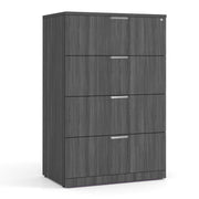 OfficeSource Laminate Lateral Files 4 Drawer Lateral File Cabinet - Coastal Gray