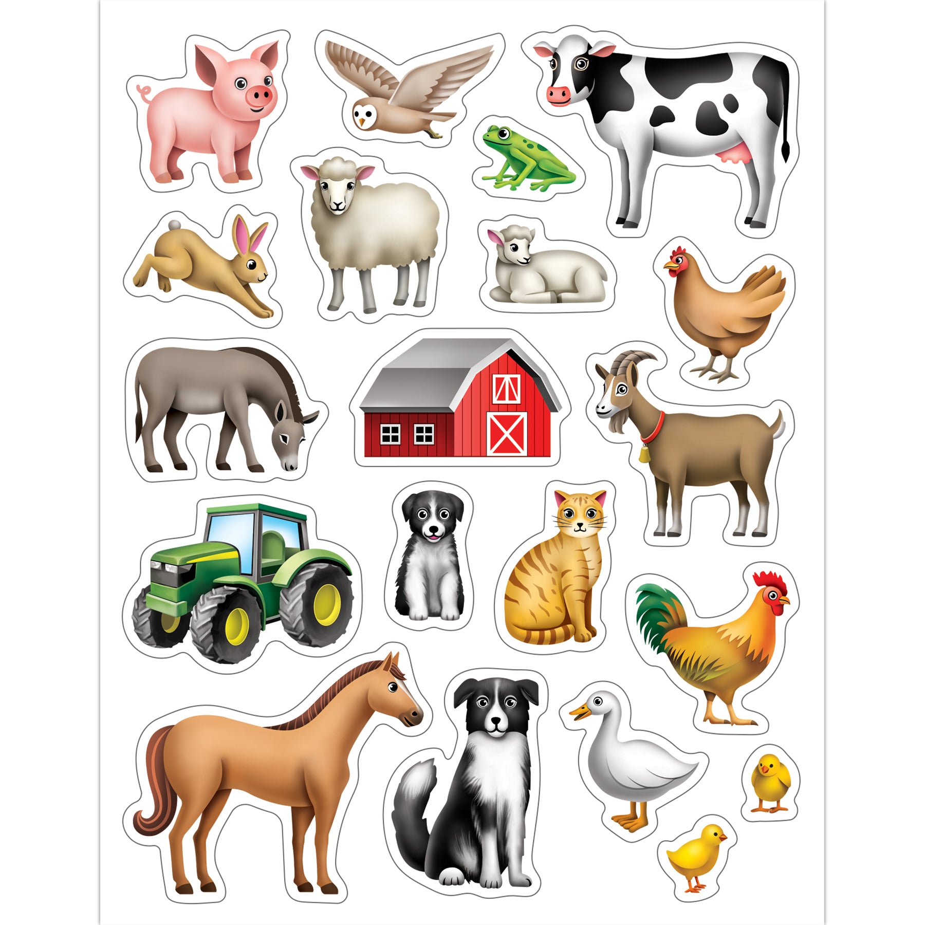 Farm Stickers, Pack of 120