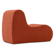 Jaxx Uptown Modern Armless Accent Chair, Boucle Terra Cotta