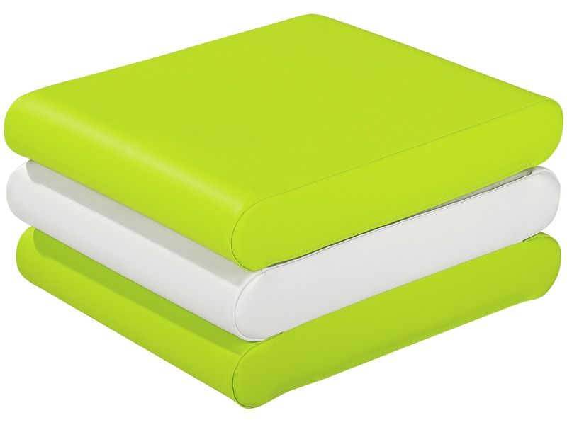 Pouffe Mattress - Light Green, 59.1"L x 23.6"W x 3.9"Th