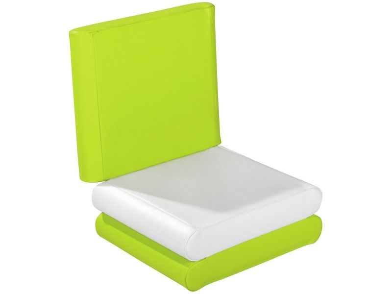 Pouffe Mattress - Light Green, 59.1"L x 23.6"W x 3.9"Th