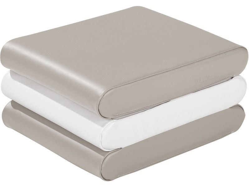 Pouffe Mattress - Light Grey, 59.1"L x 23.6"W x 3.9"Th