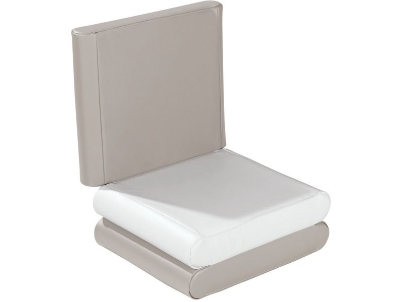 Pouffe Mattress - Light Grey, 59.1"L x 23.6"W x 3.9"Th