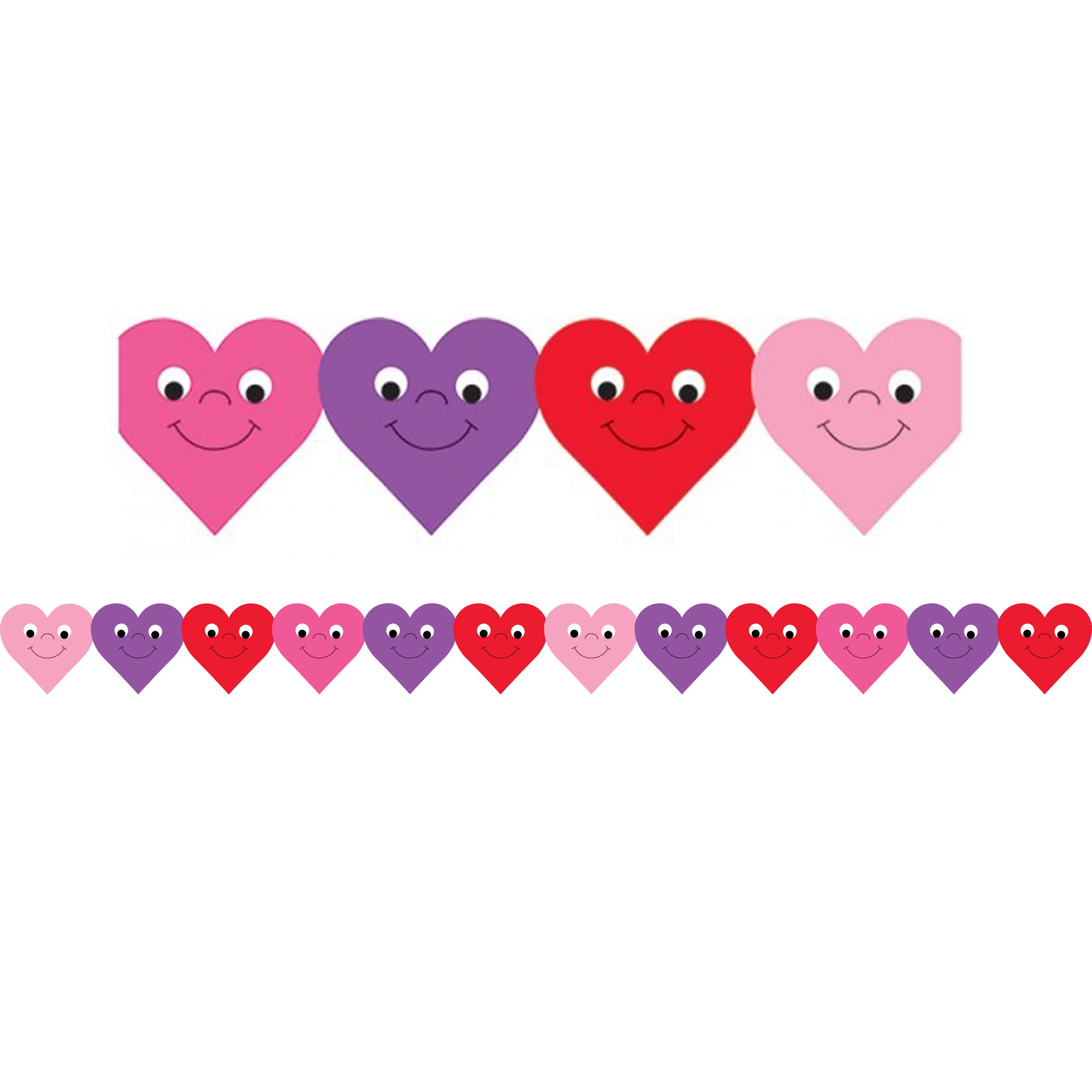 Border - 12 Strips Ea. 3"x36" - Happy Hearts Die-Cut