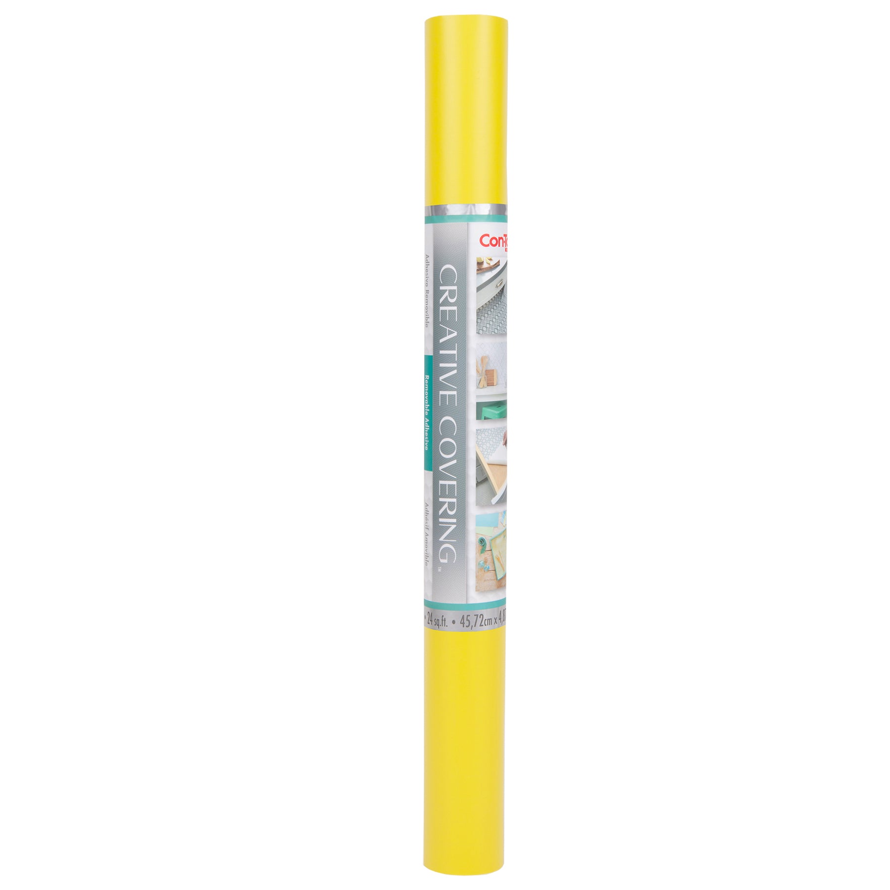 Creative Covering™ Adhesive Covering, Yellow, 18" x 16 ft