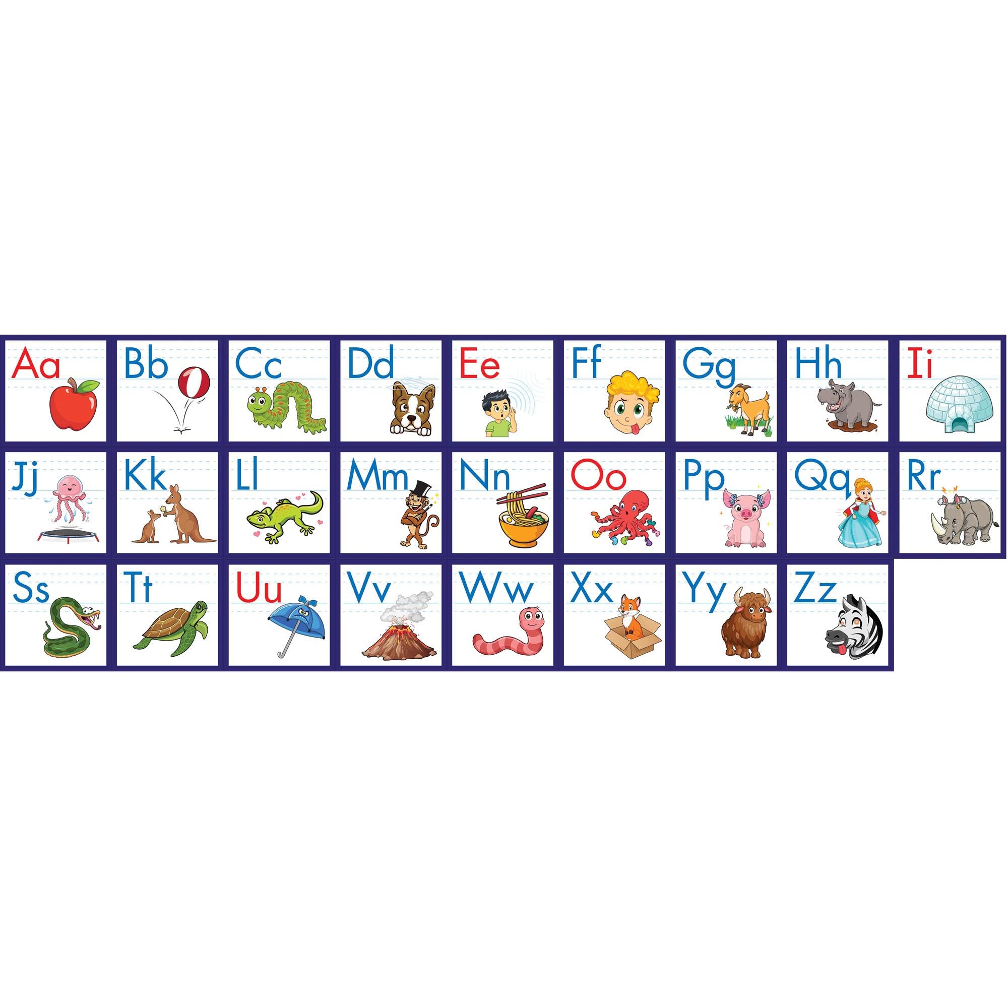 Rainbow Phonics Alphabet Poster