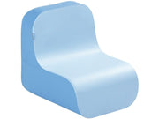 Tic Tac Low Chair - Blue/Light Blue, 19.3"L x 16.9"W x 18.5"H