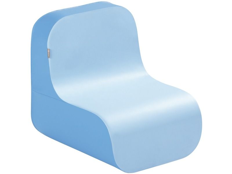 Tic Tac Low Chair - Blue/Light Blue, 19.3"L x 16.9"W x 18.5"H