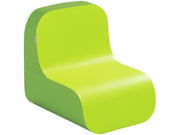 Tic Tac Low Chair - Green/Light Green, 19.3"L x 16.9"W x 18.5"H