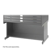 Base Hi Stl Flat File Sm Gry