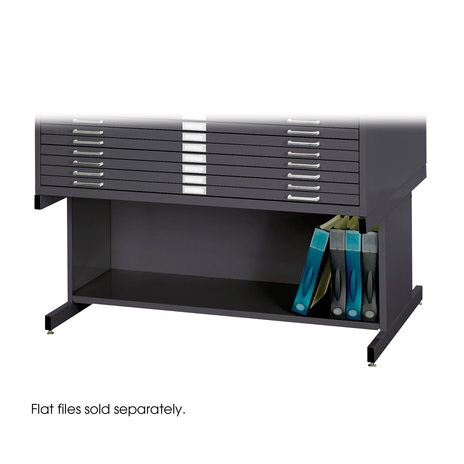 Base Hi Stl Flat File Med Blk
