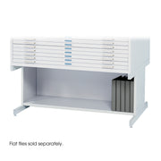 Base Hi Stl Flat File Med Wht