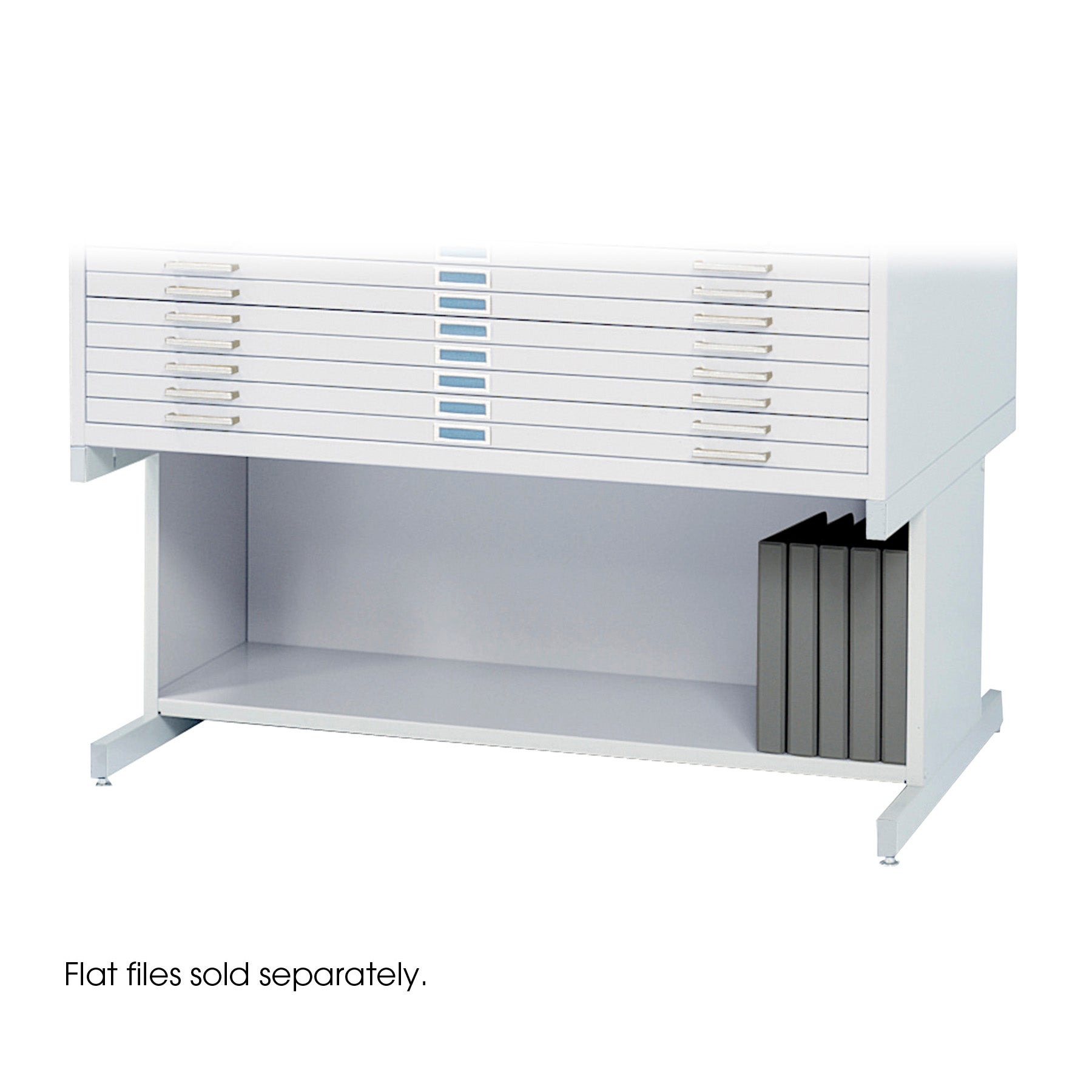 Base Hi Stl Flat File Med Wht