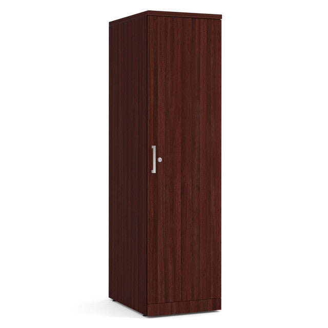 OfficeSource Storage & Wardrobe Cabinets Personal Wardrobe Storage Cabinet - Mahogany