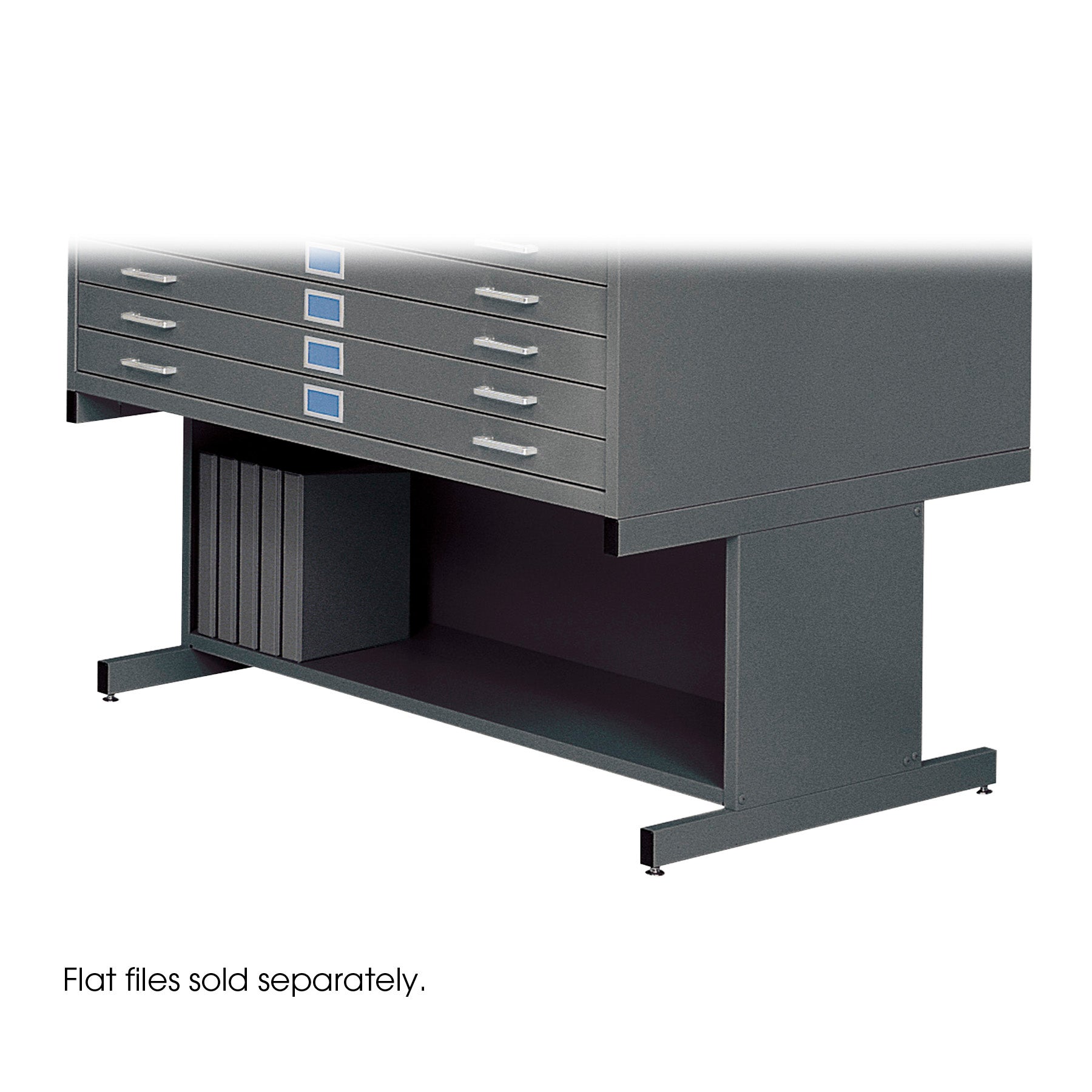 Base Hi Stl Flat File Lg Blk