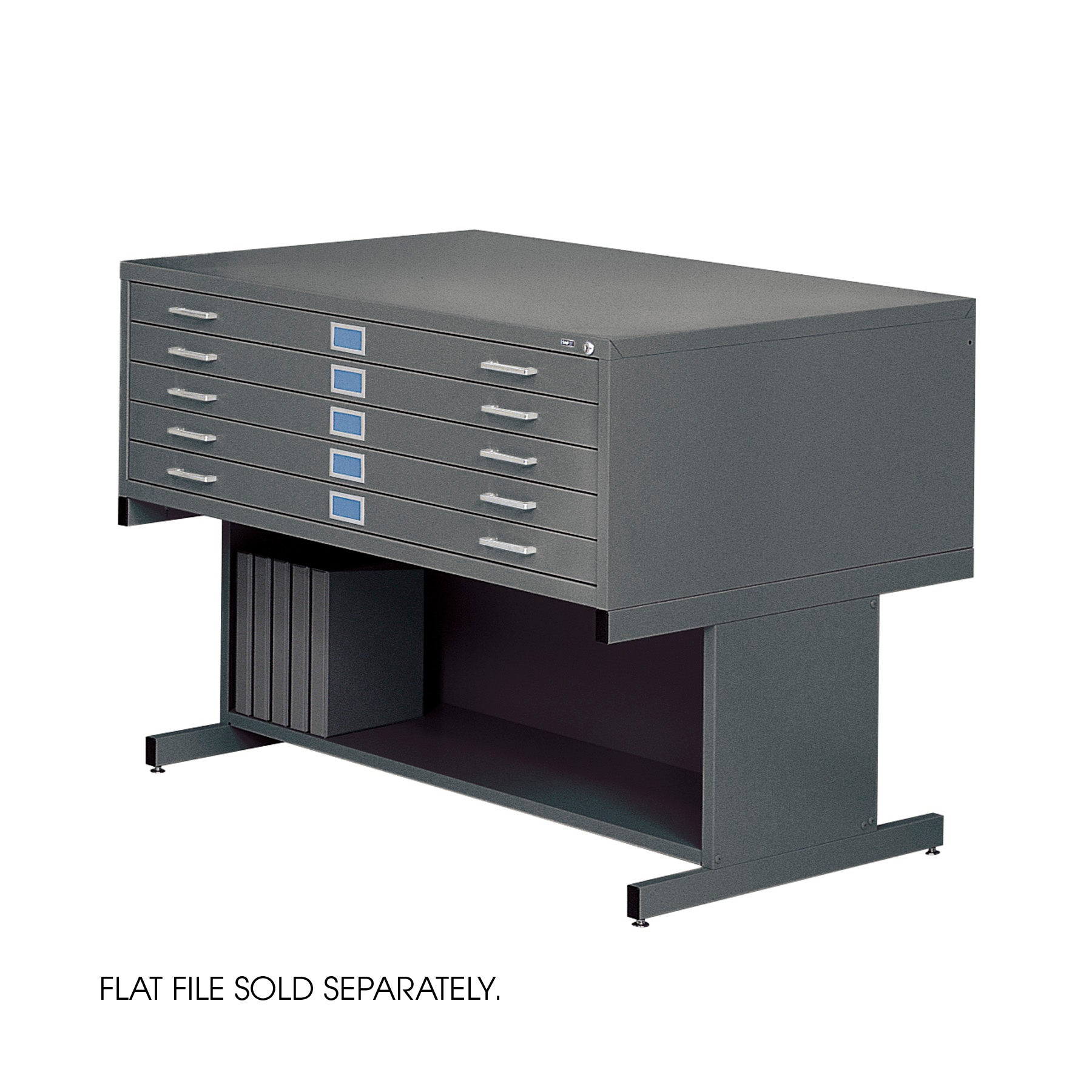 Base Hi Stl Flat File Lg Blk