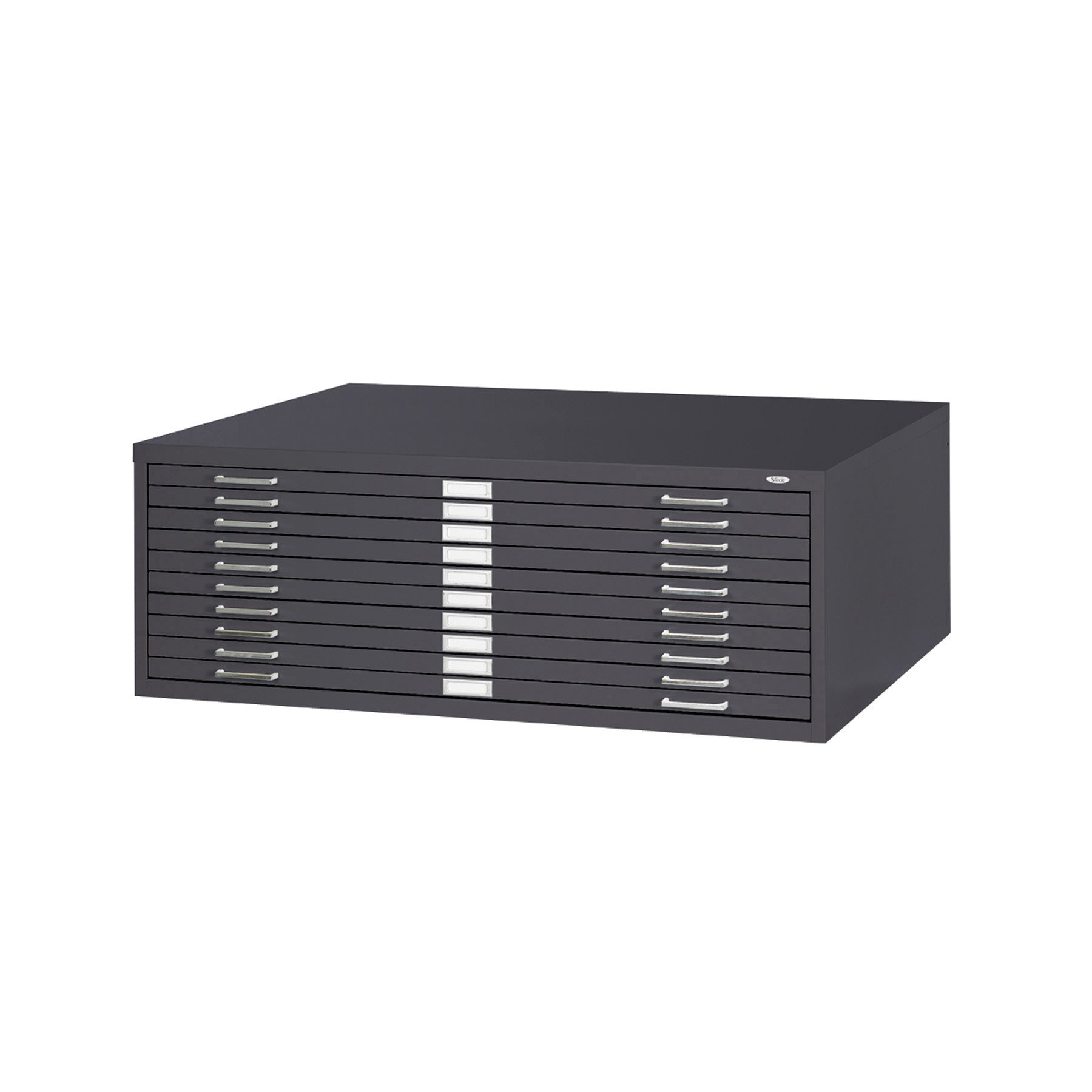 Flat File Stl 10 Drawer Blk