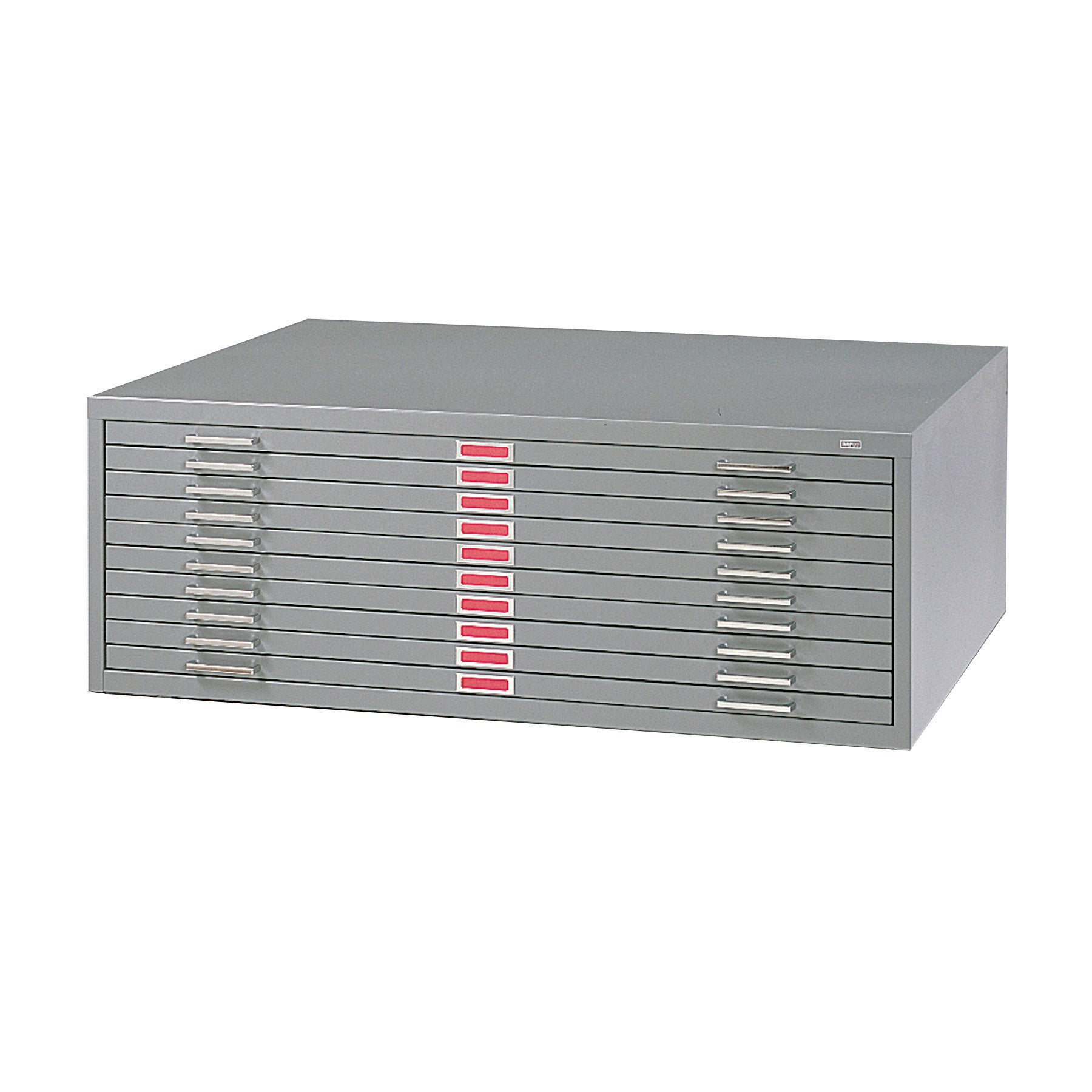 Flat File Stl 10 Drawer Gry