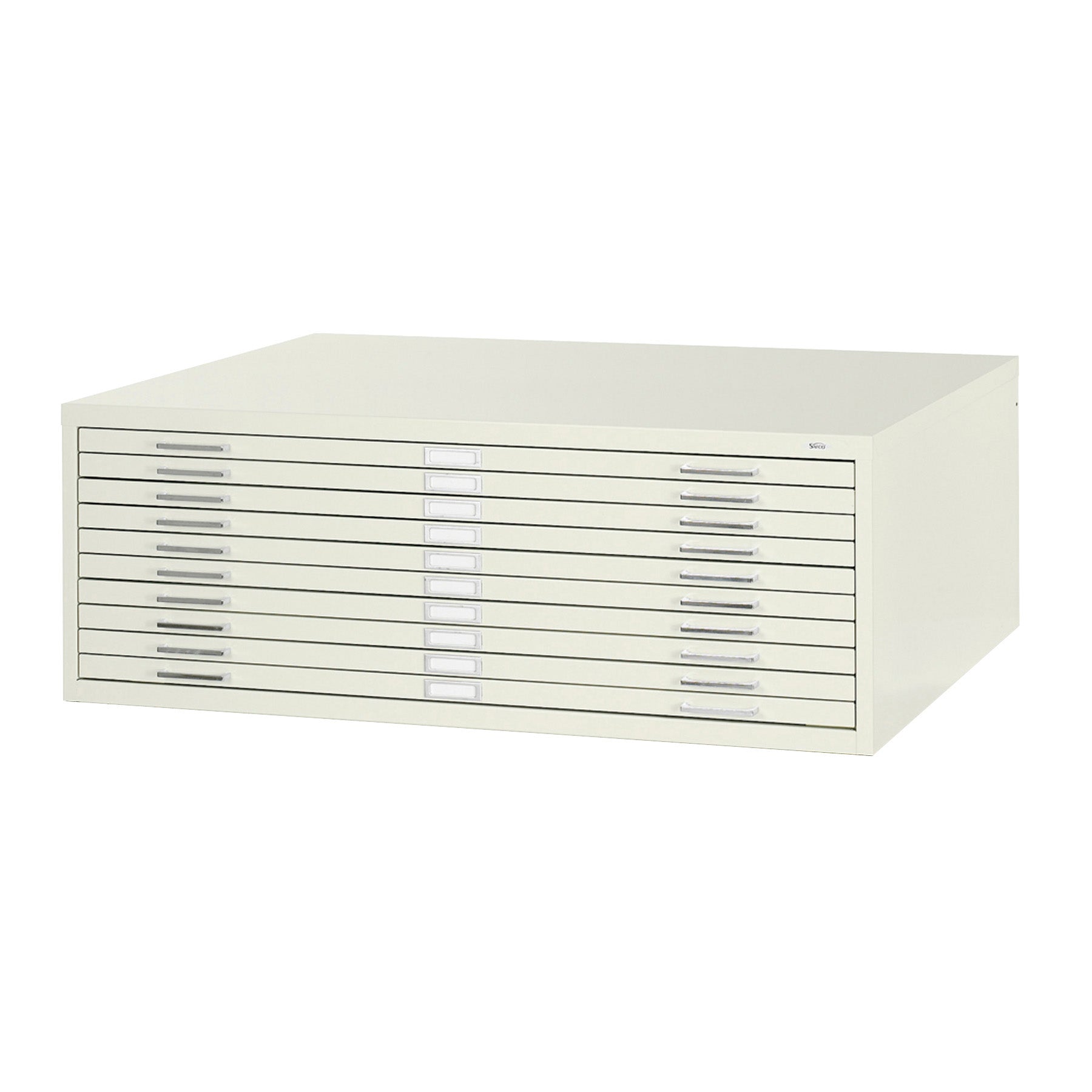 Flat File Stl 10 Drawer Wht
