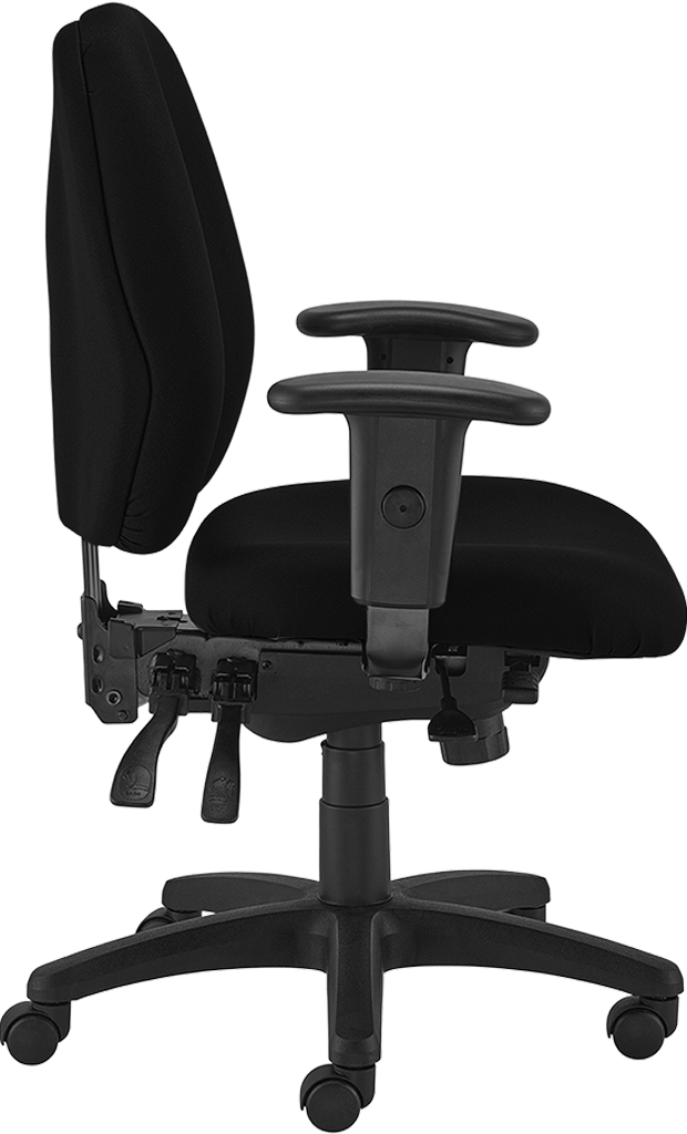 4x4sl Swivel Office Chair - Black Fabric