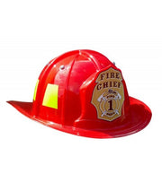 Aeromax Jr. Firefighter Helmet  Red  Adjustable Youth Size
