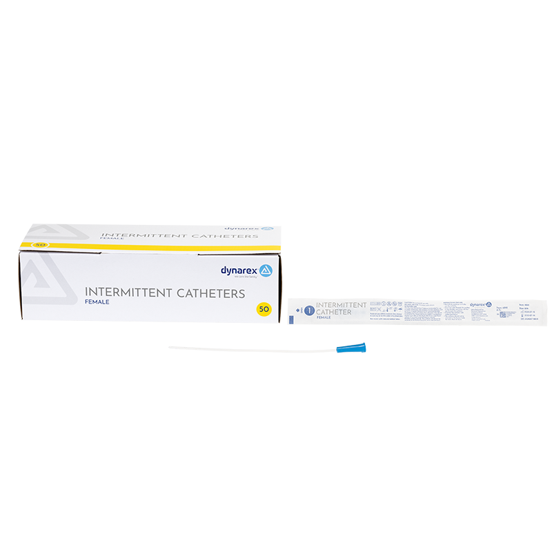 Intermittent Catheter (Female) - Sterile, 8 Fr, Blue - 50 pcs per Case